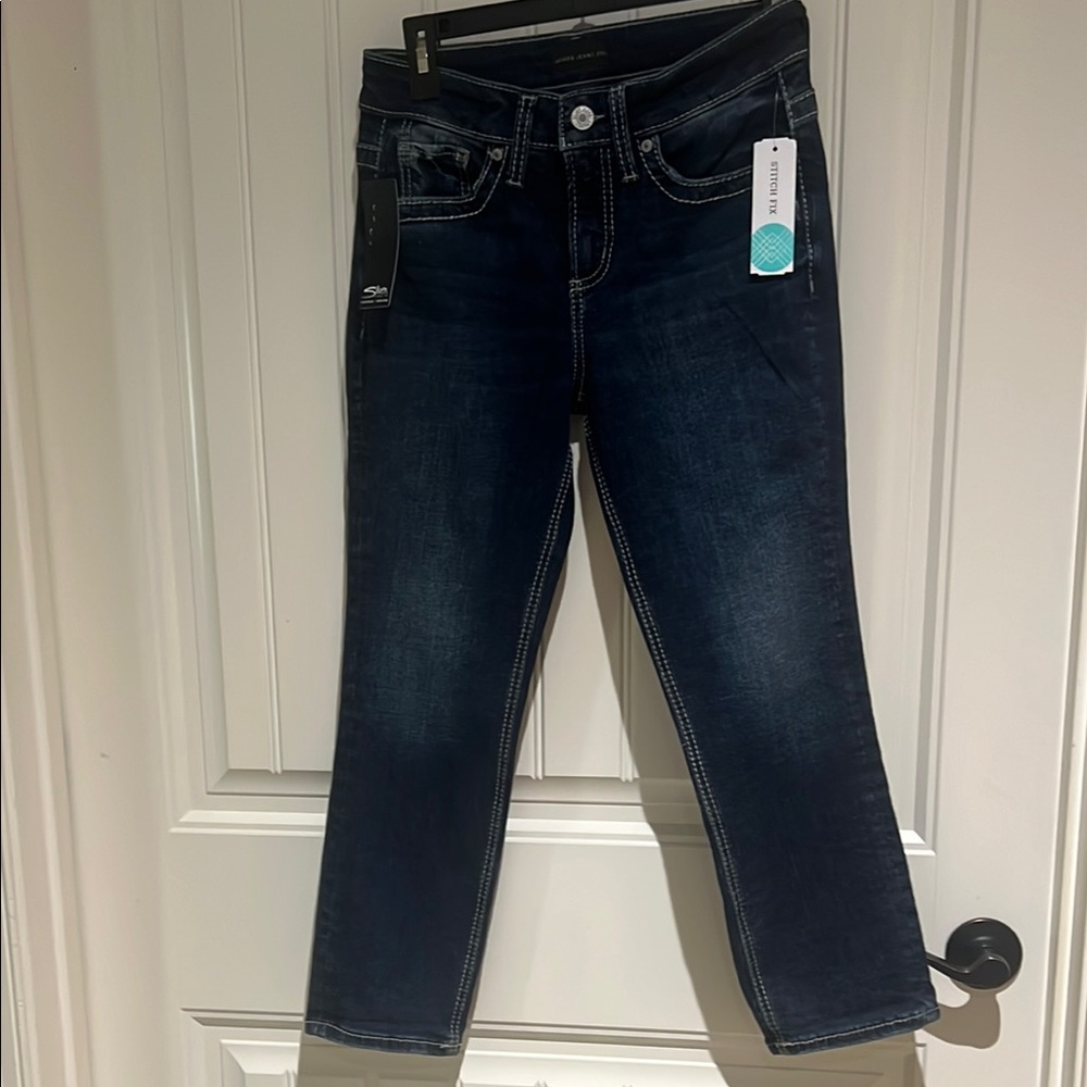 Silver Jeans Suki Mid Rise Capri size 26 New With Tag